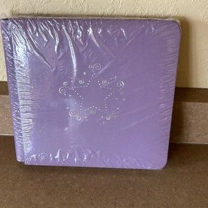 NEW Creative Memories 7x7 Lavender Lilac Scrapbook Album With Silver Star